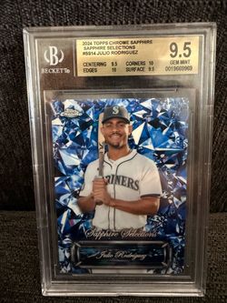 2024 Topps Chrome Sapphire Julio Rodriguez Sapphire Selections