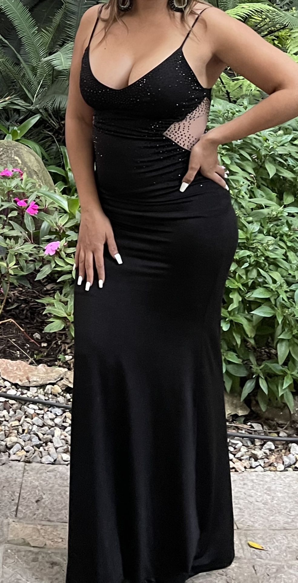 Long Black Mermaid Dress