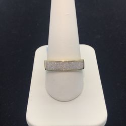Gold 10k Diamond Ring New 