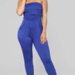 Fashion Nova Sexy Casual Tube Jumpsuit Size M - Good Preloved Condition