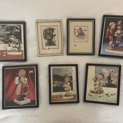 Set of Hummel Pictures Of Pieces  Each Picture Is Priced at $12 Each