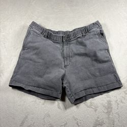 Bearbottom Men's Shorts, Size XL 5.5 Inseam, Gray Stretch Flat Front Chino #3F