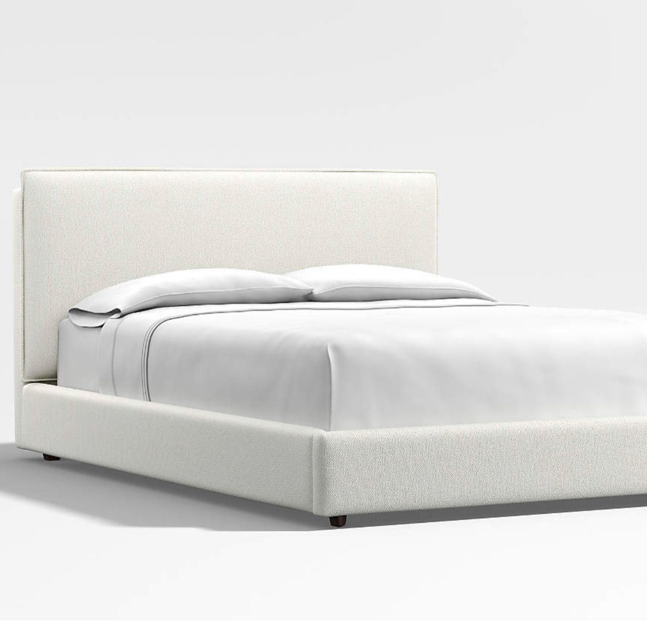 Crate & barrel Upholstered Queen bed