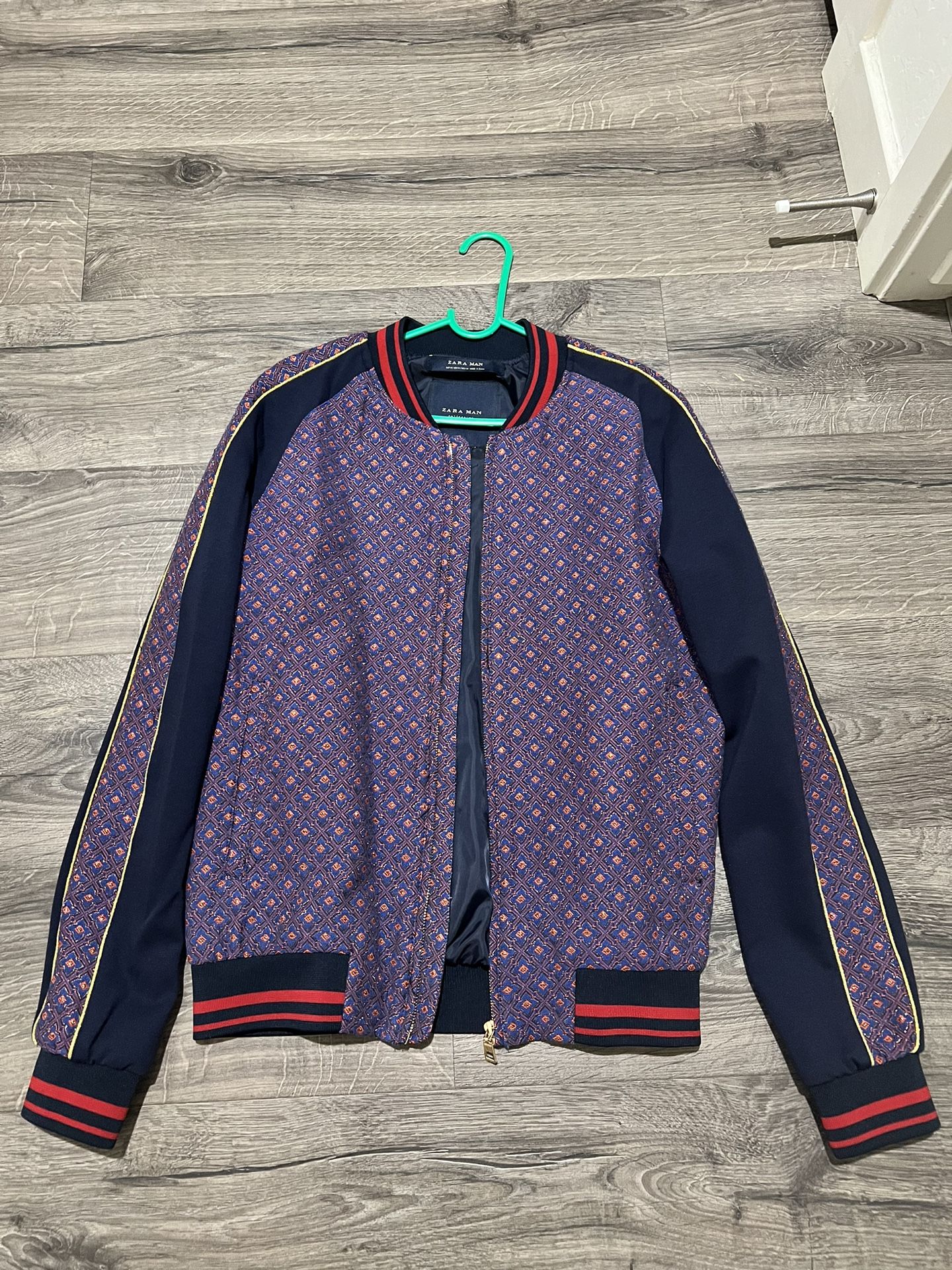 Zara Glitter Dinner Bomber Jacket 