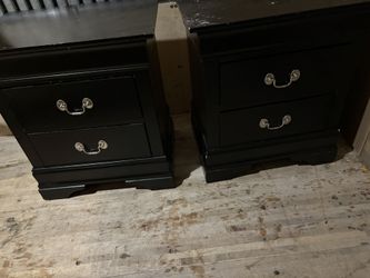 🖤 Set of 2 Black Nightstands – Coaster Furniture