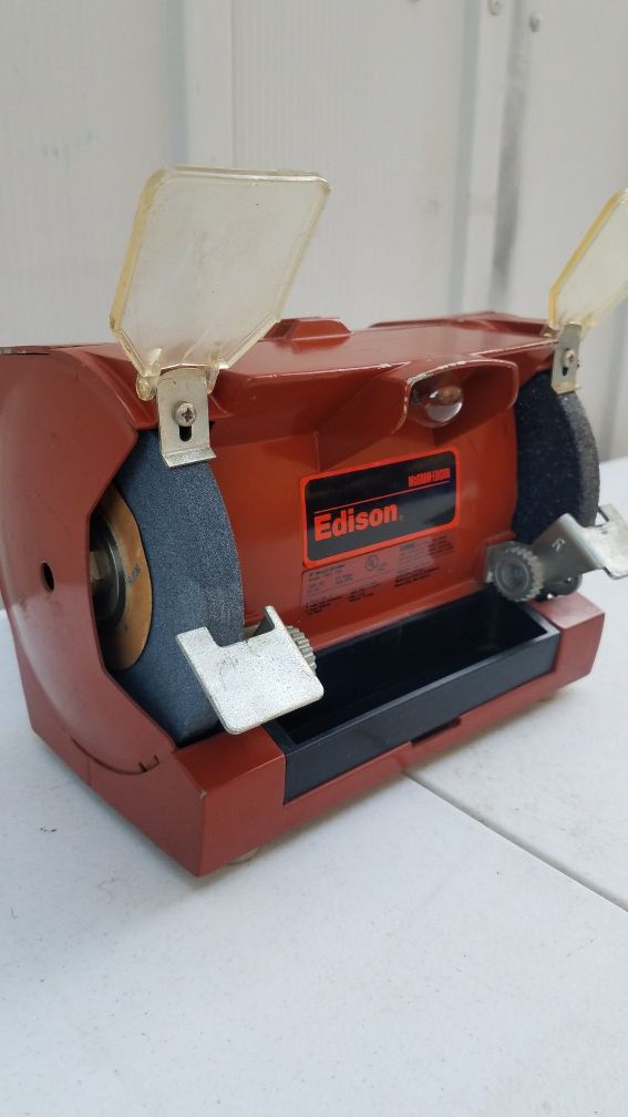 Vtg McGraw Edison 5" Bench Grinder