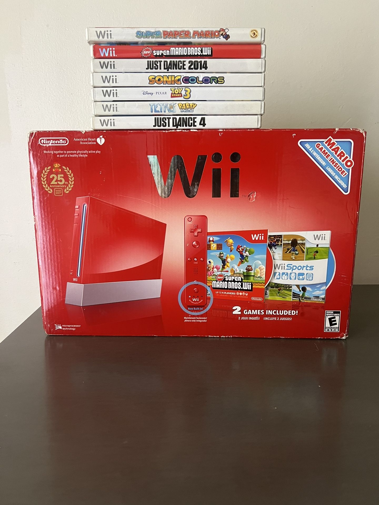 Nintendo Wii Gaming Console Plus Remotes And Games Included
