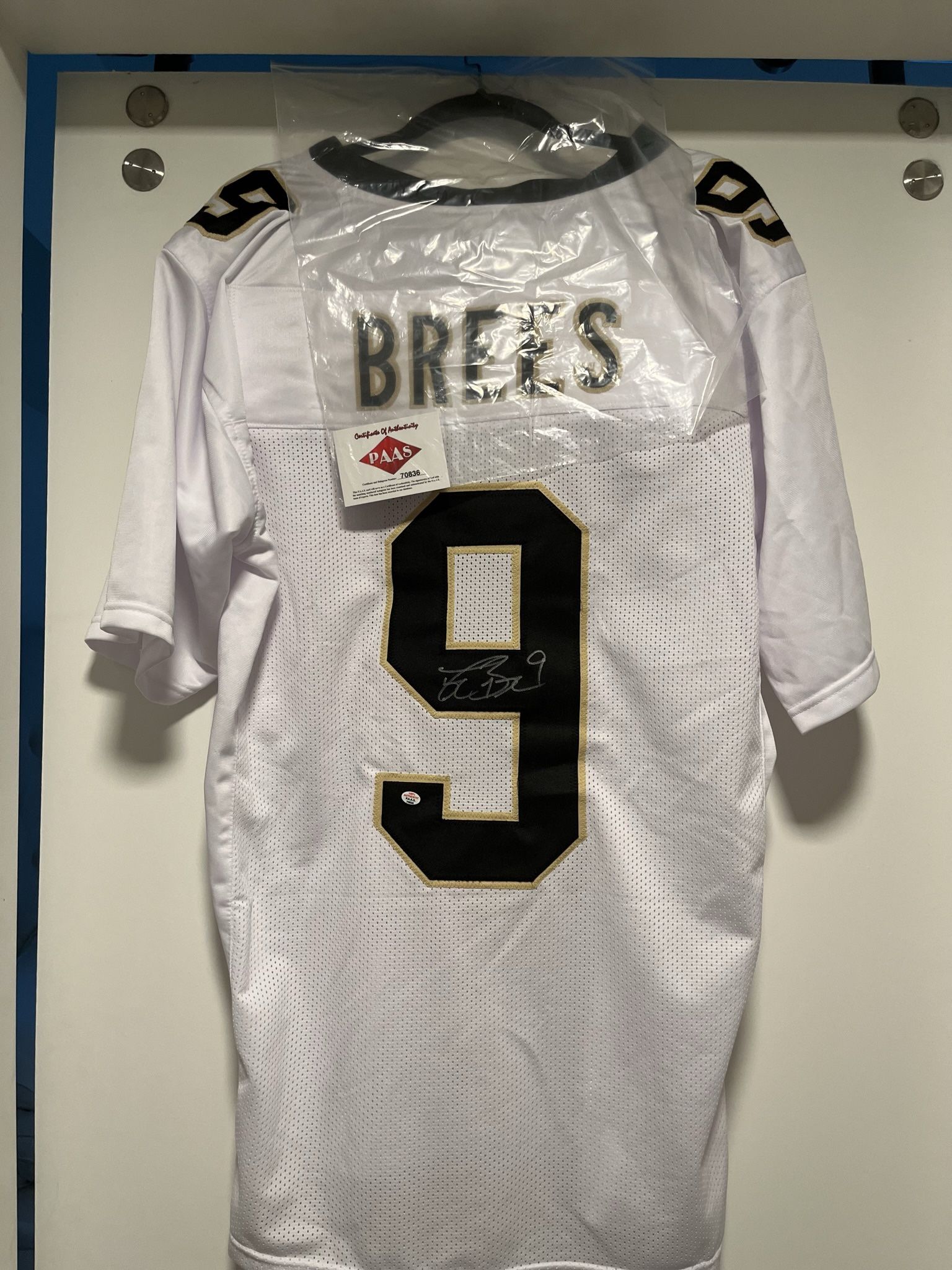 NFL Brees Signed New Orleans Jersey