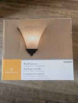 (2) Brand New 1 Light Portfolio Wall Sconce Wall Lights $40