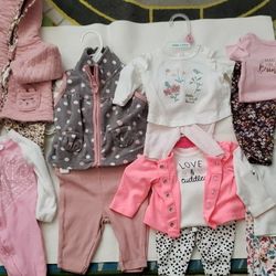 BABY GIRL CLOTHES 0-3 MONTHS 