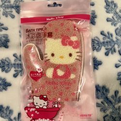 Bath Sponge, Bath Scrub, Bath Loofa, Brand New Hello Kitty