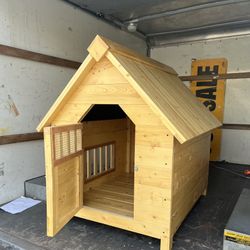 Outdoor Solid Wood Large Dog House