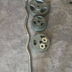 EZ Bar And Weight Set 