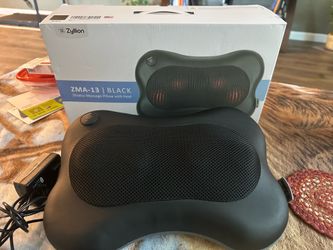 Shiatsu massage pillow with heat.