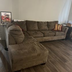 2 Piece sectional With chaise 