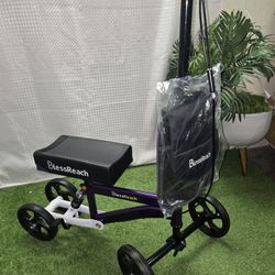 BlessReach Knee Scooter, Steerable Knee Walker, Foldable Knee Scooters