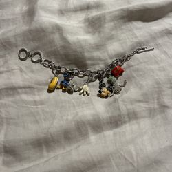 Swarovski Mickey Disney Charm Bracelet with 7 Charms 8