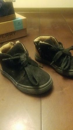 Jack and Jill Black Toddler Boots Size 6 and Blue Sherpa Boots Shoes, Toddler Size 7