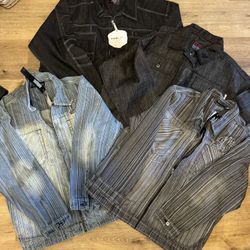 Vintage y2K Denim Jackets Southpole FUBU Etc - Oversized Baggy beat New!