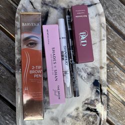 Makeup Bundle Barvena Shades by Shan Shaqinuo B&D Brow Pen Gel Pencil Blush