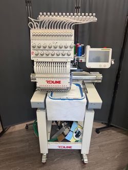 Redline, Toyota/Tajima 15 needle Comercial embroidery machine