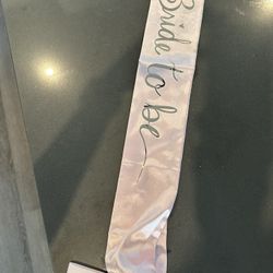 Bride To Be Sash