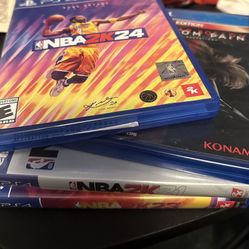 PS4 Nba 2k24, 2k23, 2k21 & Metal Gear Solid 5 V Phantom Pain