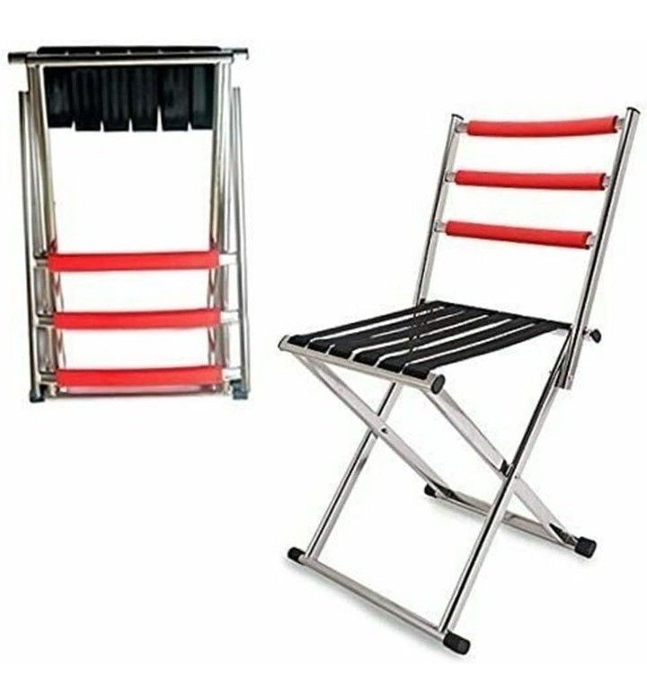 BiYeer Portable Stanley Steel Chair for Fishing or Camping, Heavy Duty, Hunting Seat w/Large High Back.