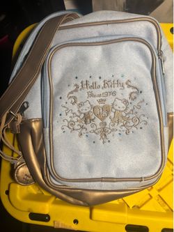 Rare Sanrio Hello Kitty blue tote bag