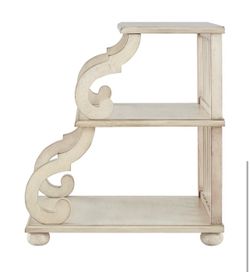 Off white end table