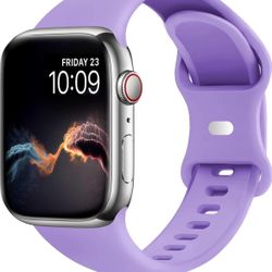 Silicone Sport Band Compatible with Apple Watch Bands for Women Men 38mm 40mm 41mm  Soft Strap iWatch Bands for Series 9, 8, 7, 6, 5, 4,