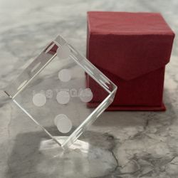 2” Glass Etched Las Vegas Dice ~*~NEW~*~