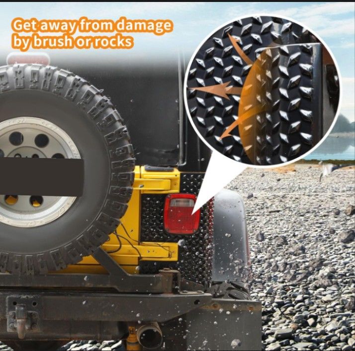 Jeep Wrangler TJ ( 1(contact info removed)) ,Body Armor Rear Corner Guards (2 pcs) by RT-TCZ