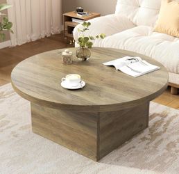 Round farmhouse, coffee table, brand new in the box