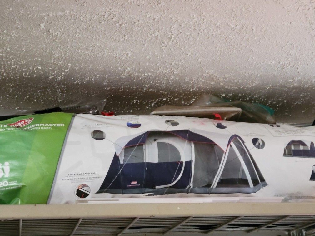 Cabin tent with Attached Screen Room