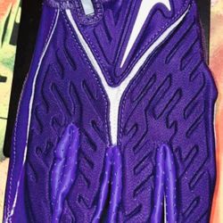Brand New Nike Superbad Football Gloves Purple White Men Size 2XL 