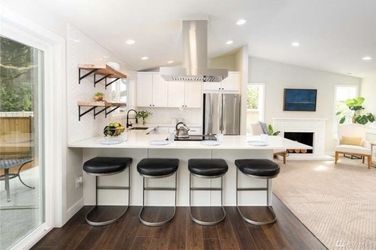 Designer genuine leather counter stools