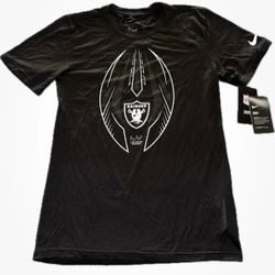 Las Vegas Raiders Nike Black Dri Fit T Shirt Mens Small New