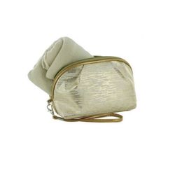 NEW! Gold Stylish Wristlet Makeup Bag