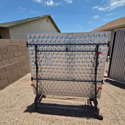 Kettler Outdoor Ping Pong Table - Aluminum Top, Folds, Wheels