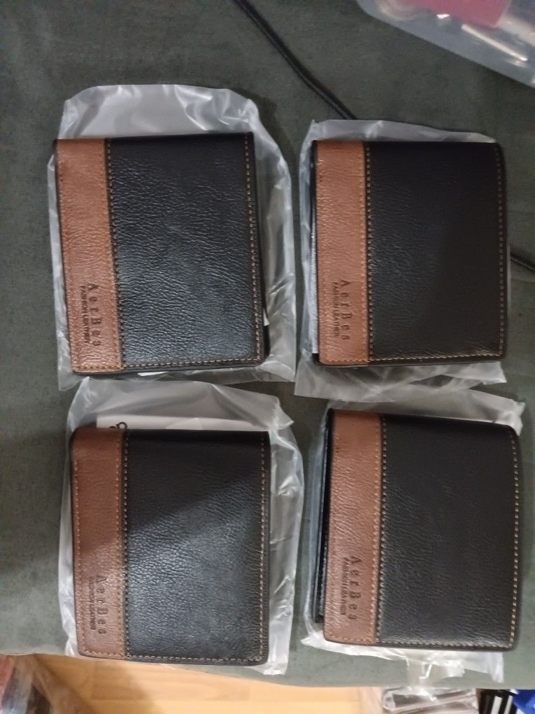 Men Black Fashion Leather Wallets