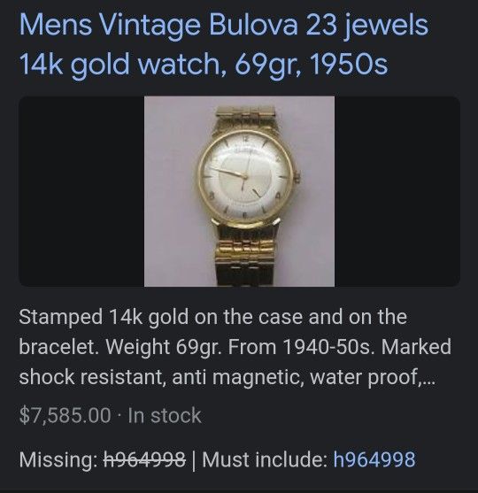 Bulova 23 clearance