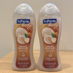 Softsoap buttery Shea & almond oil creamy moisture body wash 20 oz: 2 for $7