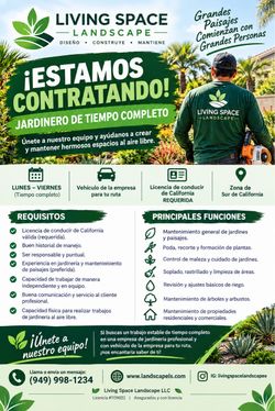 Contratando Jardinero