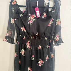 Black Dress Open Shoulder
