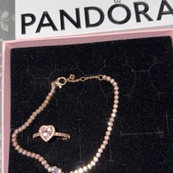 Pandora Ring And Bracelet 