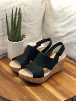 CLARKS High Heels , Black, Size 8.5