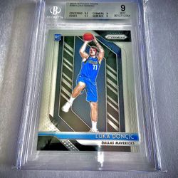 LUKA DONCIC ROOKIE CARD PANINI PRIZM GEM MINT BGS 9 📈💎🔥