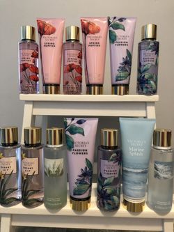$10 each Victoria secret it’s 250ml each bottle and pick up Gahanna