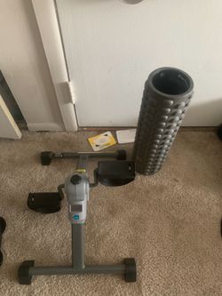 Deep tissue foam roller\arm bike or under desk bike